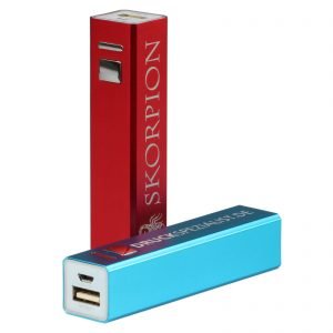 Powerbank 2200mAh Ladegerät externer Akku mit Gravur Text Name