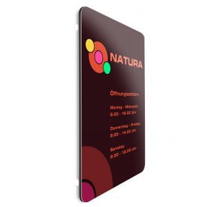 Werbeschild 50 x 70 cm 3mm Aluverbund nach Ihren Daten