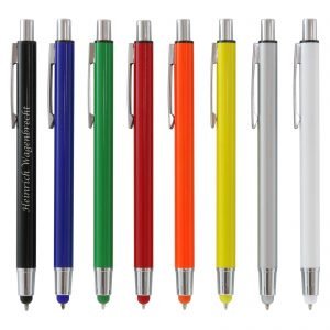 Touch Pen Kugelschreiber TWIT Metall mit Gravur Logo Namen