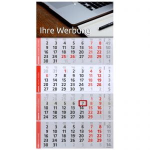 4-Monats-Kalender 2020 mit Druck Firmeneindruck Logo Bürokalender