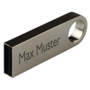 USB Stick als Schlüsselanhänger Keyna 8 16 32GB aus Metall mit Gravur
