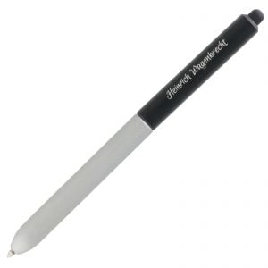 Kugelschreiber Maurice Metall Geschenk Touchpen mit Namen Text Gravur