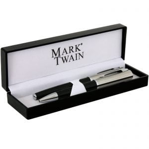 Schreibset Chrissy MAXX Mark Twain Metall mit Gravur Namen