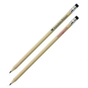 Bleistift mit Radiergummi STUDENT Holz Druck Werbung Logo bedrucken