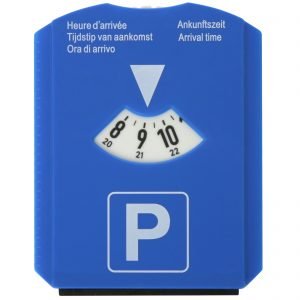 Parkscheibe Parkuhr PVC mit Druck 4-farbig mit Logo Werbung